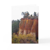Provence Red Cliffs Card