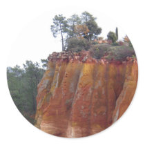 Provence Red Cliffs Sticker by floatinglemons Provence Red Cliffs Sticker