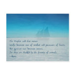 Proverb abou Love and Relationship - Rumi postcard