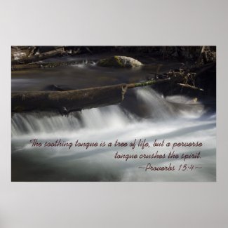 Proverbs 15:4 Poster print