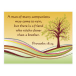 Proverbs 18:24 post card