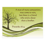 Proverbs 18:24 post card