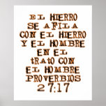 Proverbs 27:17 poster