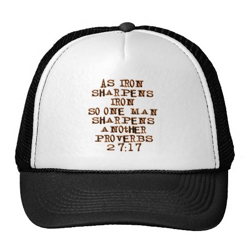 Proverbs 27:17 trucker hats