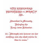 Proverbs 31:25 t-shirts