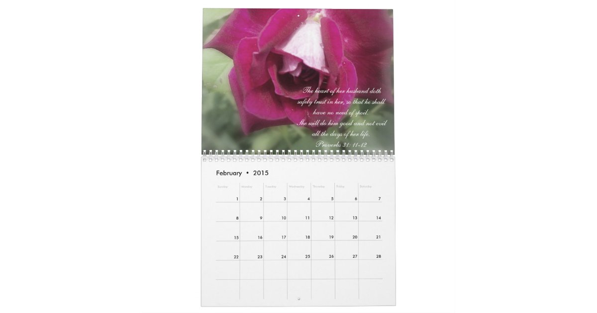 Proverbs 31 Calendar Zazzle