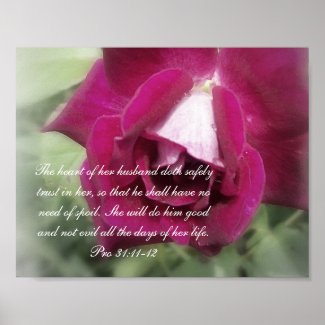 Proverbs 31 collection~ Pro 31:11-12 print