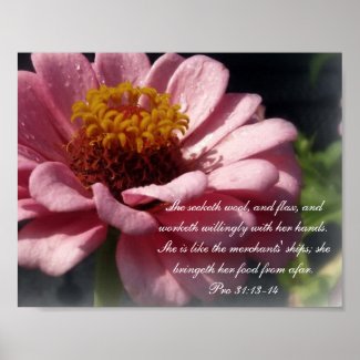 Proverbs 31 Collection~ Pro 31:13-14 print