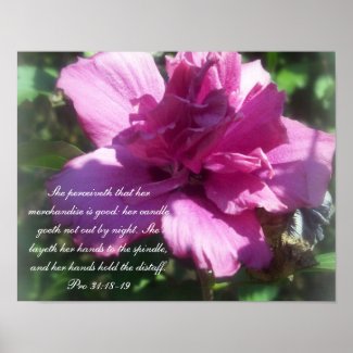 Proverbs 31 Collection~ Pro 31:18-19 print