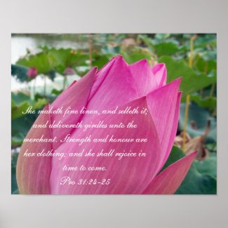Proverbs 31 Collection~ Pro 31:24-25 print