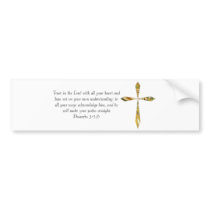 Proverbs 3:5-6 bumper sticker