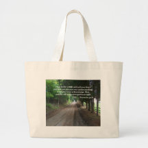 Proverbs 3:5-6 Christian Bible Verse Poster Canvas Bag