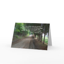 Proverbs 3:5-6 Christian Bible Verse Poster cards