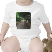 Proverbs 3:5-6 Christian Bible Verse Poster Baby Creeper