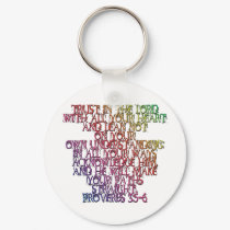 Proverbs 3:5-6 keychains