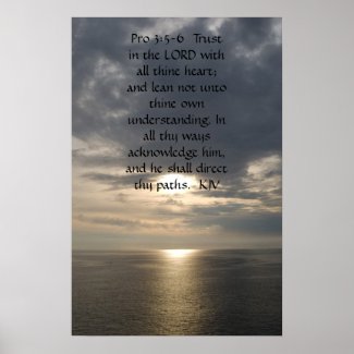 Proverbs 3:5- 6 poster