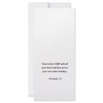 PROVERBS 3:5 CUSTOMIZED RACK CARD
