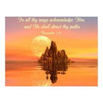 Proverbs 3:6 Bible Verse Christian Poster posters by tshirts4christians Proverbs 3:6 Bible Verse Christian Poster posters