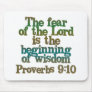 Proverbs 9:10 mouse pads