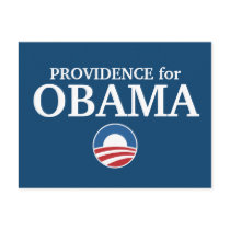 PROVIDENCE for Obama custom your city personalized postcards