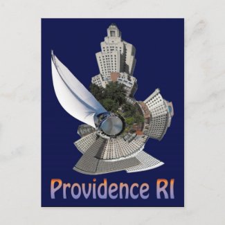providence planet w/ sail postcard