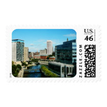 Providence RI Skyline Postage