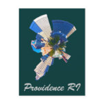 providence skyline w/ sail postcards