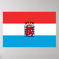 Province Of Luxembourg, Belgium flag Poster
