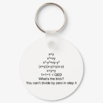 Proving 1+1=1 keychains