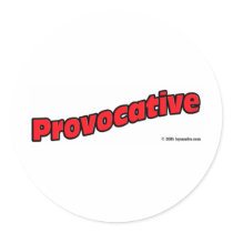 Provocative stickers