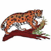 Prowling Leopard embroidered shirts by Embroidery4U Prowling Leopard embroidered shirts