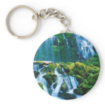 Proxy Falls, Oregon Keychains
