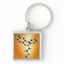 Prozac. Molecular model of the antidepressant Key Chains