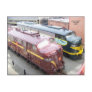 PRR E8A 5809 and ERIE E8A 833 at Steamtown Postcard