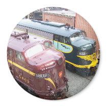 PRR E8A 5809 and ERIE E8A 833 @ Steamtown magnets