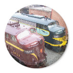 PRR E8A 5809 and ERIE E8A 833 @ Steamtown magnets