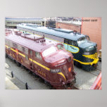 PRR E8A 5809 and ERIE E8A 833 @ Steamtown Posters
