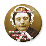 Prudence Prude always worries that people are.. magnets