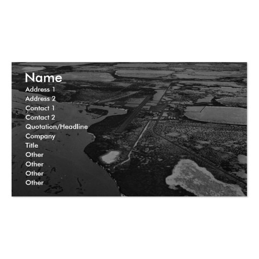 Prudhoe Bay Oil Fields Business Card Template (front side)