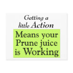 Prune juice post card