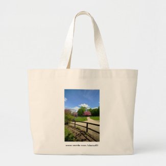 Prunus Park in Velvia Film Canvas Bags