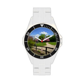 Prunus Park in Velvia Film Wrist Watches