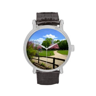Prunus Park in Velvia Film Wrist Watches