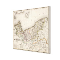 Prussia, Germany,  Poland 2 Gallery Wrapped Canvas