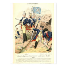 Prussian Fusiliers Postcard
