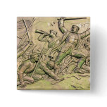 Prussian Soldiers Battle Scene, Sepia Tint(4) Pin