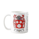 Pryor, Origin, Meaning and the Crest mugs