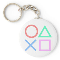 PS Buttons Key Chains