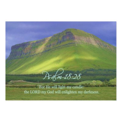 Psalm18:28 Personal Inspirational Cards Business Card Templates by RanchLady