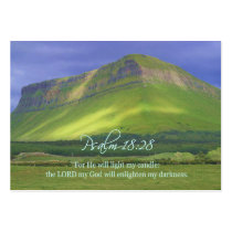 Psalm18:28 Personal Inspirational Cards business cards